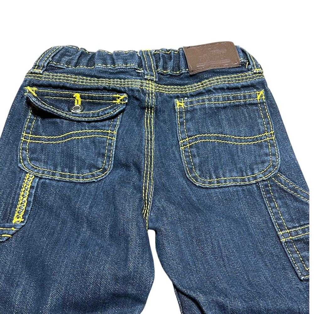 Lee boys yellow stitched carpenter jeans siz 3T